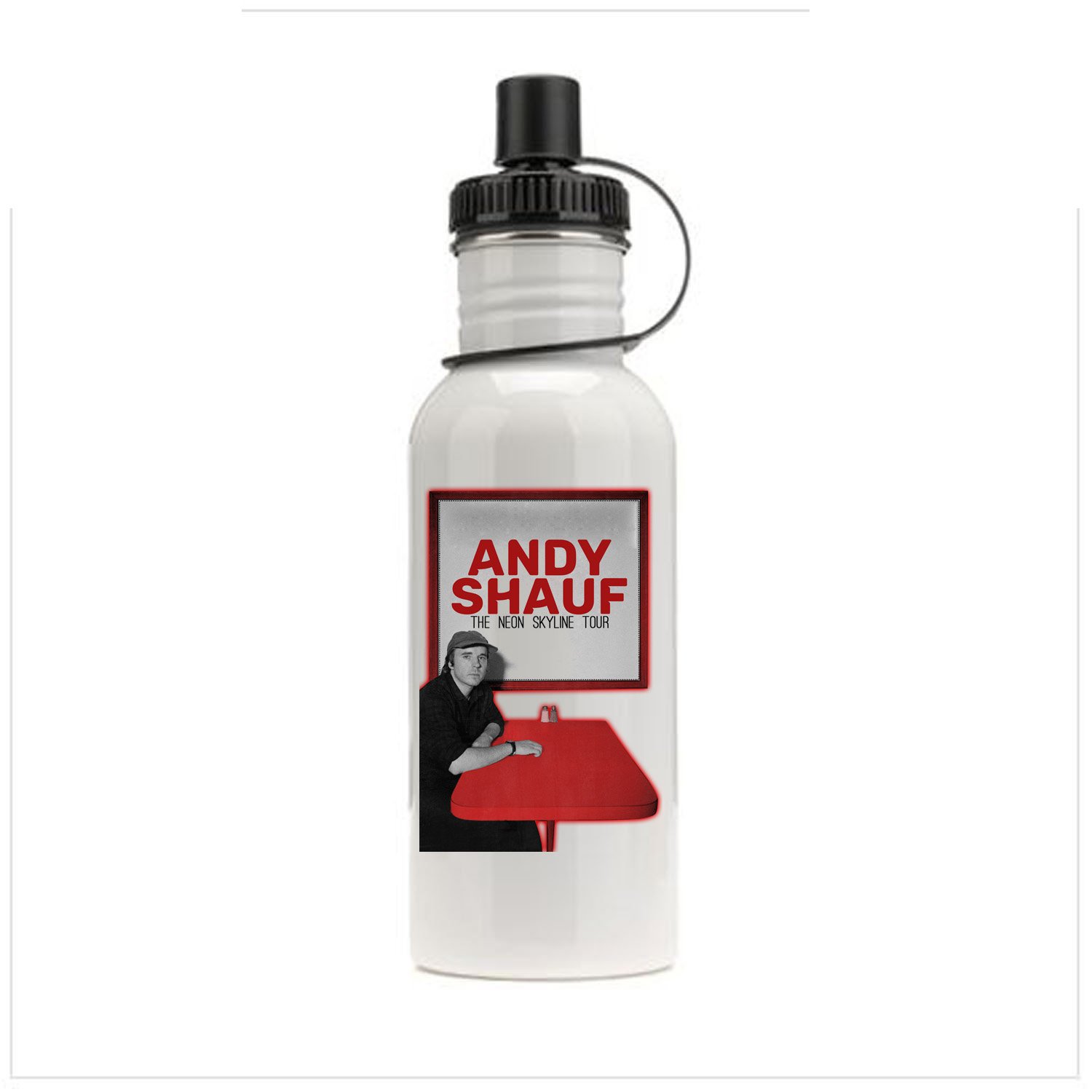ANDY SHAUF - THE NEON SKYLINE TOUR Concert Album Sports School Bottle