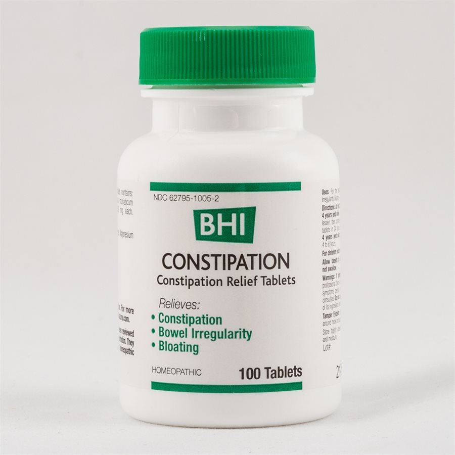 BHI CONSTIPATION TABLETS: 100 COUNT