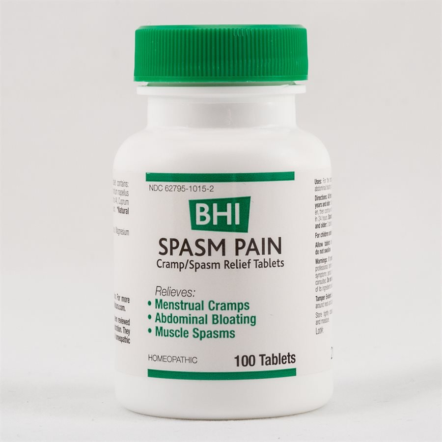 BHI SPASM PAIN TABLETS 100 COUNT