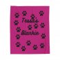 Personalized Velveteen Plush pet Blanket