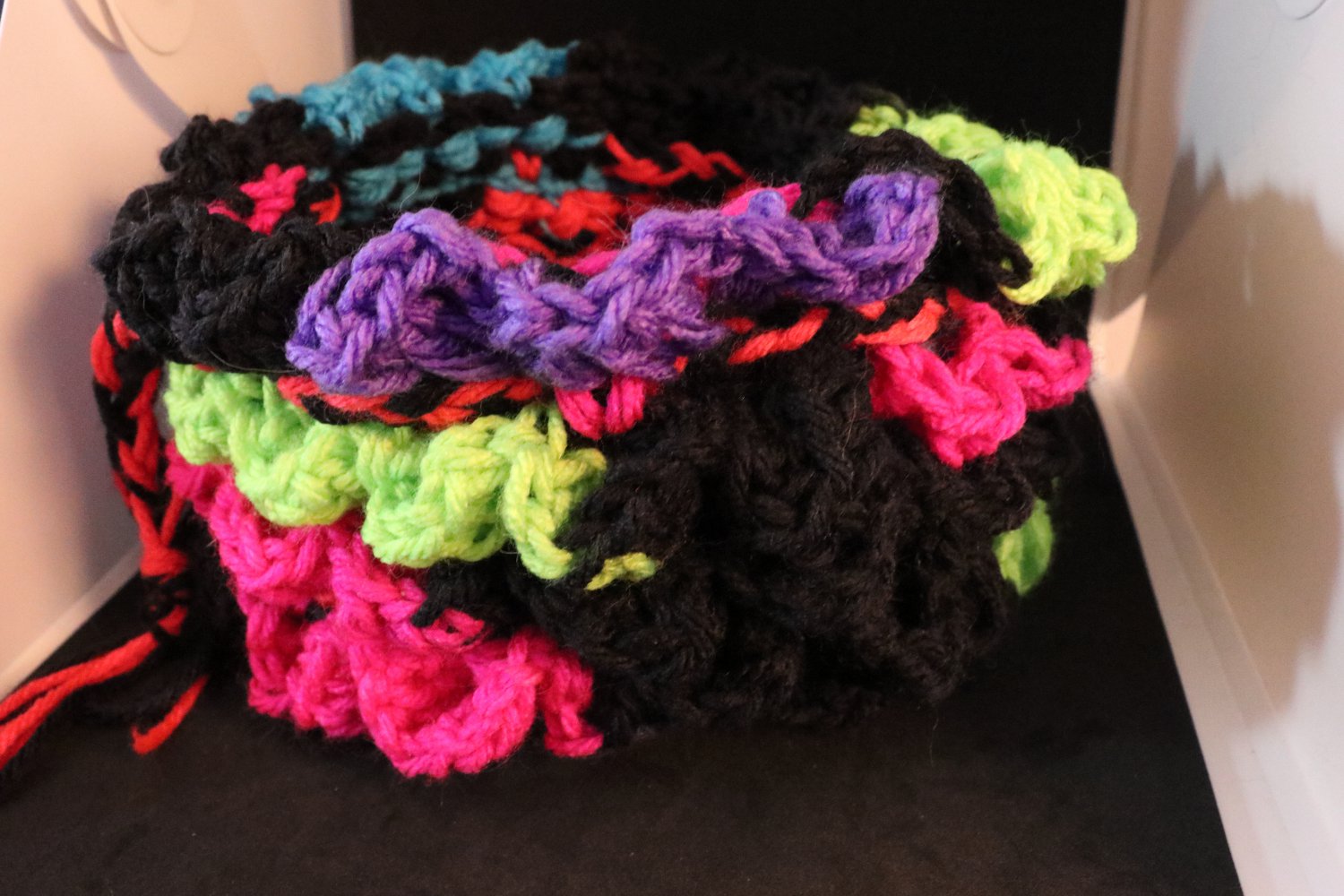 Ruffled Rainbow Dice Bag
