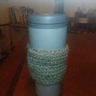 Green Crochet Coffee Cozy