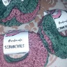 Green + Pink (set of 4) // Scrunchies