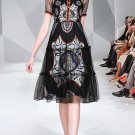 Vintage Printed Gauze Short Sleeve Dress