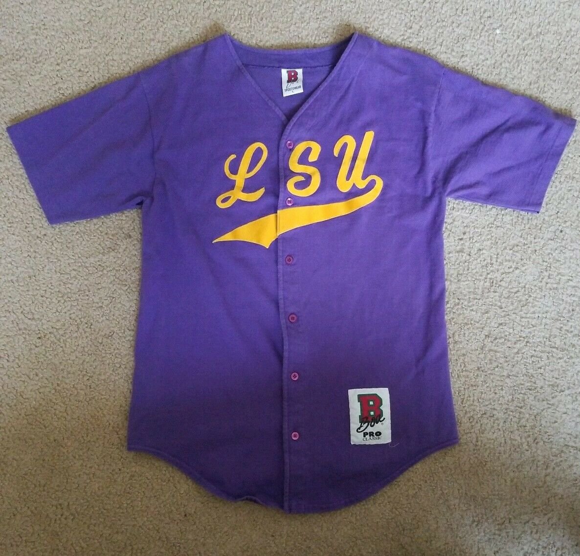 Vintage Boa Pro Classic Gators Baseball Jersey Size L (Large) Made in USA