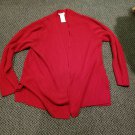 Design Originals Red Cardigan Size Large