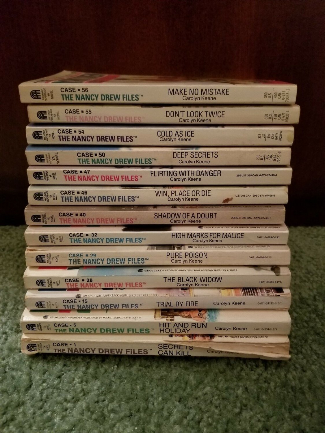 Lot 13 The Nancy Drew Files Carolyn Keene Case 1 Secrets Can Kill Cold As Ice+