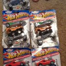 Lot of 5 Brand New Hotwheels Puzzle Erasers Includes 12 cars in total