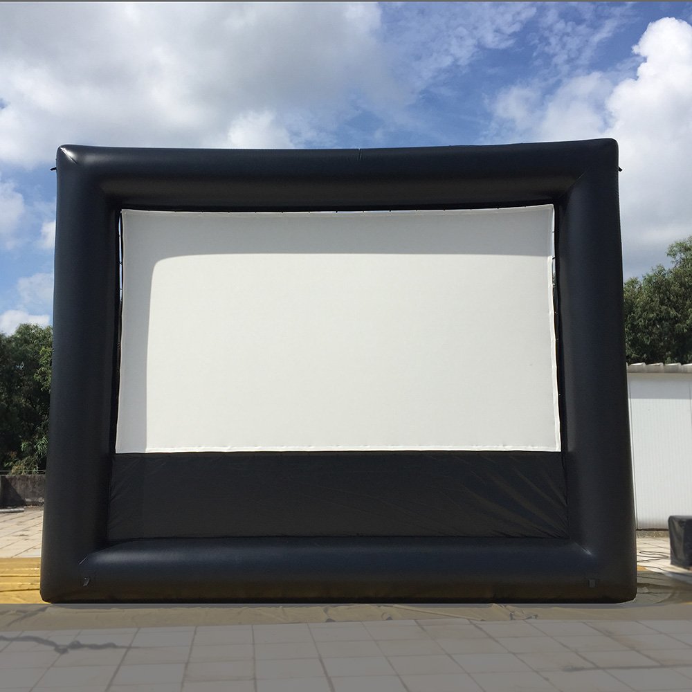 16'x9' Inflatable Movie Screen No Wrinkle Lycra Screen Backyard Home Cinema; Light Weight,Strong