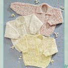 Knitting Pattern Three Baby Cardigans DK (1081)
