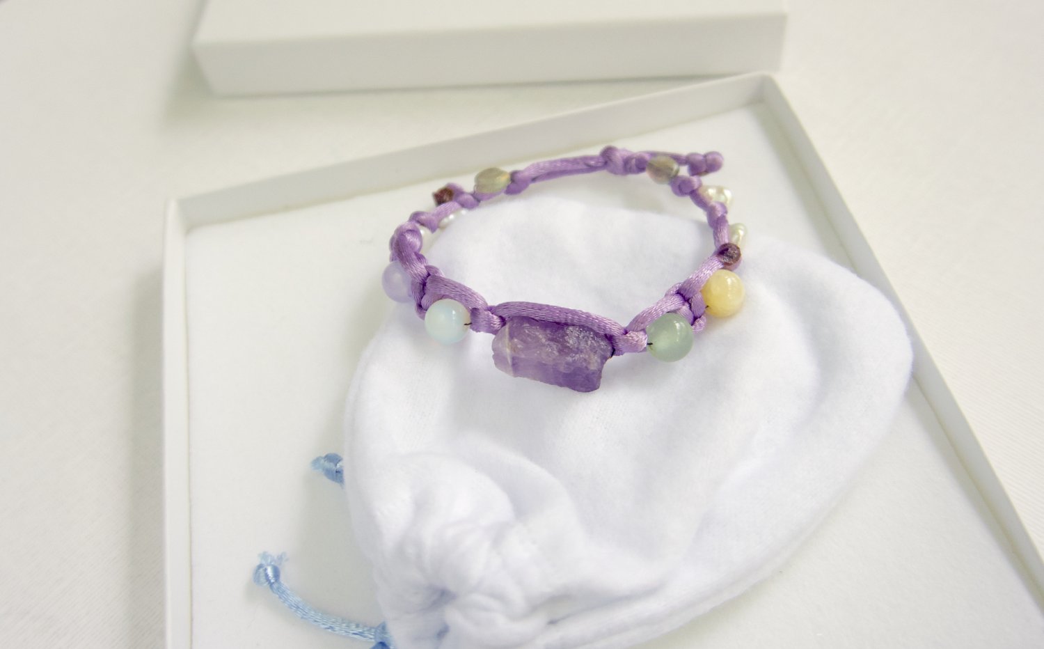 Raw Amethyst Bracelet