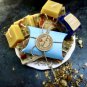Pomegranate Flower Lavender and Chamomile Beeswax Candle x2