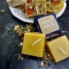 Handmade Pure Beewax Candles x2