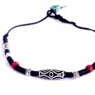 Trendy Mens Leather Necklace with Buddha