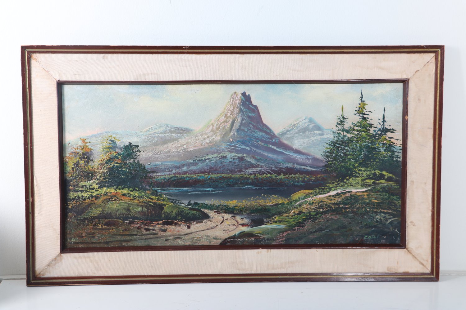 Signed Stunning Sindh Landscape (Original Art Oil Painting)