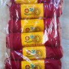 Vintage Burgundy Yarn Polyanna  LOT of 6 Skeins #6657 New In Package