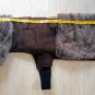 Dog Coat with Fur for Cold Weather - Brown Size XL