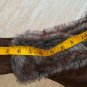 Dog Coat with Fur for Cold Weather - Brown Size XL