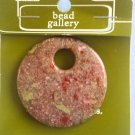 Bead Gallery Stone Unakite Pendant 45mm for jewelry making NEW On Card   >