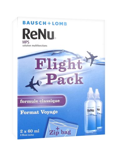 Bausch + Lomb ReNu MPS Multi-Purpose Solution Flight Pack 2 x 60ml
