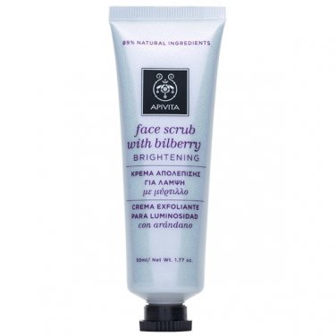 Apivita Brightening Face Scrub with Bilberry 50ml