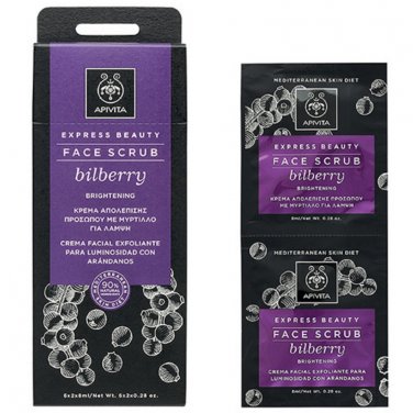 Apivita Brightening Face Scrub with Bilberry 2 x 8ml