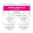 Vichy 48H Anti-Perspirant Deodorant Sensitive Skin Roll-on 2 x 50ml