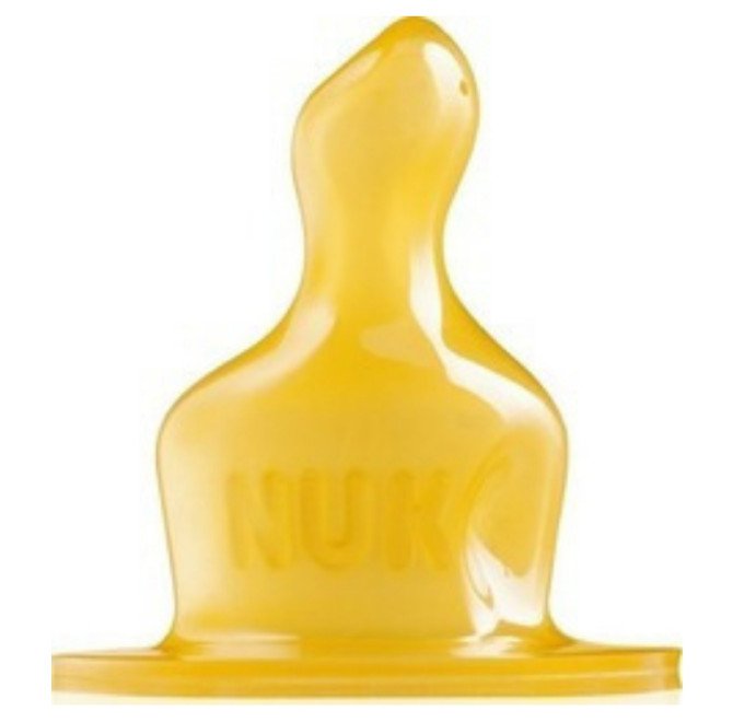NUK CLASSIC + Size 1 Latex Teat MEDIUM