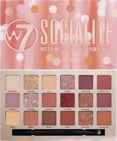 W7 Cosmetics Socialite Eyeshadow Palette 17gr