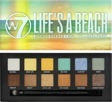 W7 Cosmetics Life's a Beach Metallic Shimmers Eye Colour Palette