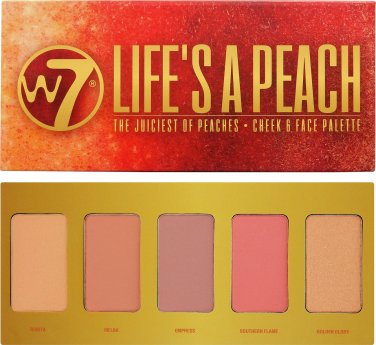 W7 Cosmetics Life's A Peach Cheek & Face Palette
