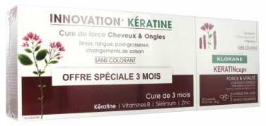KLORANE KERATIN CAPS 3 X 30 CAPSULES