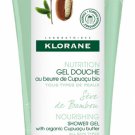 KLORANE NOURISHING SHOWER GEL WITH ORGANIC CUPUAÇU BUTTER BAMBOO SAP 200ML