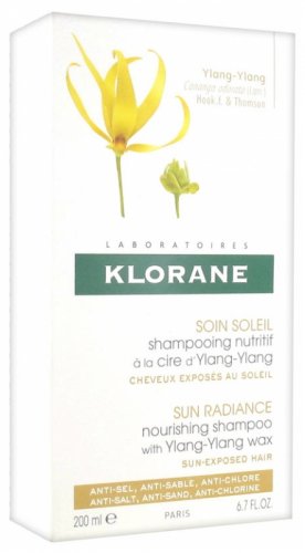 KLORANE SUN RADIANCE NOURISHING SHAMPOO WITH YLANG-YLANG WAX 200ML