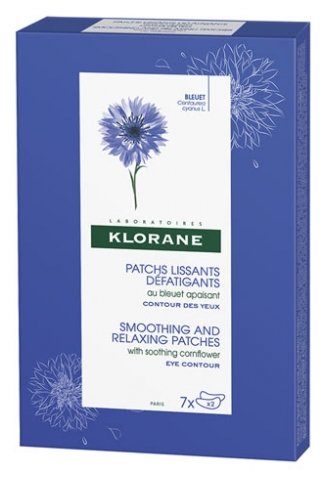 KLORANE SMOOTHING AND RELAXING PATCHES WITH CORNFLOWER 7 X 2 PATCHES