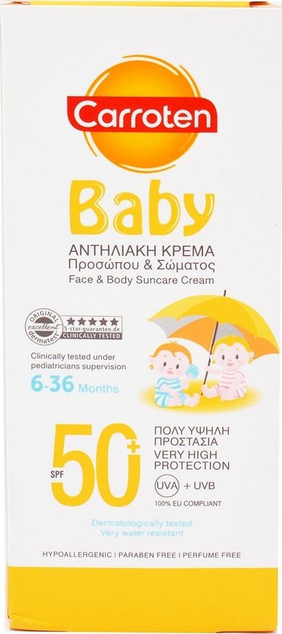 Carroten Baby Face & Body Suncare Cream SPF50 150ml