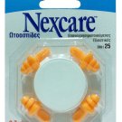 NEXCARE REUSABLE EAR PLUGS WITH CASE 2 PAIRS