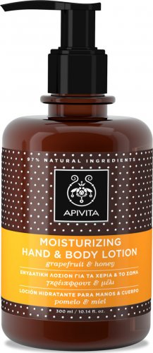 Apivita HAND CARE Moisturizing Hand and Body Lotion with Grapefruit & Honey  300ml