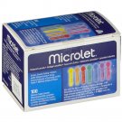 BAYER microlet coloured silicone-coated 100 lancets