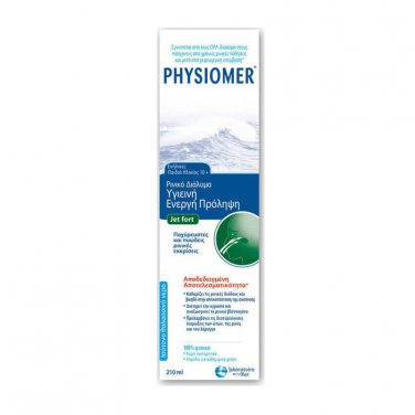 PHYSIOMER Jet Fort Nasal Decongestant Spray 210ml