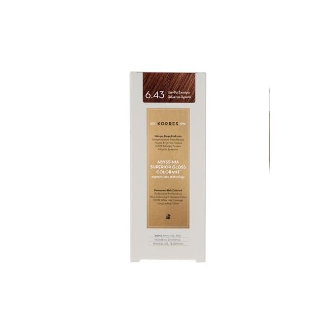 KORRES Abyssinia Superior Gloss Colorant 50ml - 6.43 Dark Blonde Copper Honey