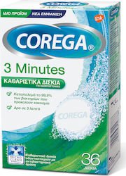 Corega 3 Minutes Artificial Denture Cleaning Tablets 36 tablets