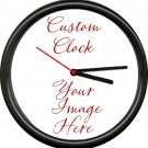 Personalized Custom Image Your Logo Or Design Any Photo Or Text Gift Wall Clock