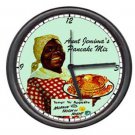 Aunt Jemima Black Americana Mammy Pancakes Pancake  Flour Mammy Wall Clock