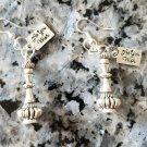 Genie Bottles Silver As You Wish Charms Set Of Dream Girl Hook Metal Earrings
