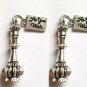 Genie Bottles Silver As You Wish Charms Set Of Dream Girl Hook Metal Earrings