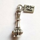 Single Genie Bottle Silver And Shiny As You Wish Charm For Necklace Or Bracelet