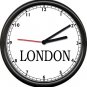 Time Zone Dubai New York Paris London Tokyo Travel Map Gift Sign Wall Clock