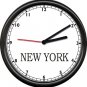 Time Zone Dubai New York Paris London Tokyo Travel Map Gift Sign Wall Clock