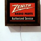 Zenith Radio Repair Shop Tubes Advertising Retro Vintage Light Lighted Sign
